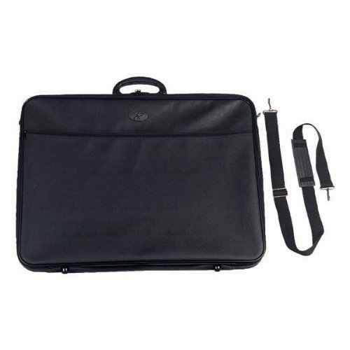 Filexec M3, Simulated Leather Portfolio, Zipper Closure, 2 Interior Pockets, Black (60320)