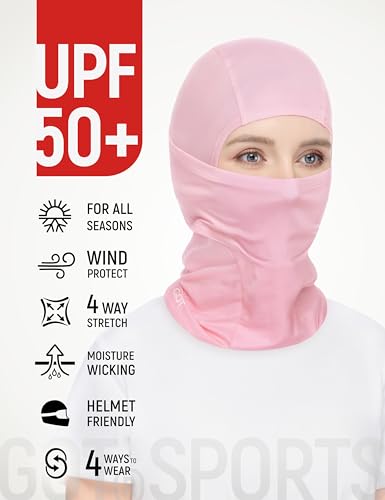 Image of UPF 50+ Balaclava Ski Mask for Men Women - UV Face Mask Motorcycle Shiesty | Windproof, Breathable, Hinge Design, Full & Half Face Coverage, Fits Under Helmet, Snowboarding, Skiing