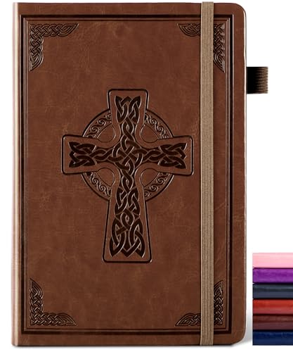 Carnet de notes A5 en cuir au style vintage et couverture rigide