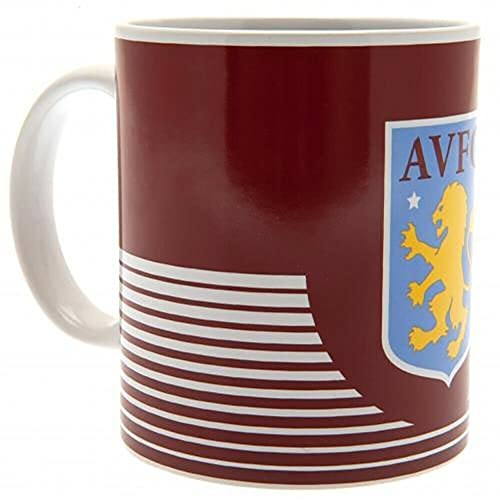 AVFC Aston Villa Mug - Linear Football Gift, Multicolour