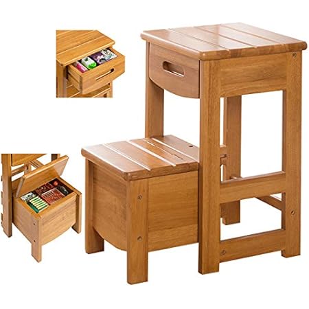 Amazon 踏み台 木製 完成品 便利収納 おしゃれ ステップ 子供 ふみ台 ミニ脚立 昇降台 ステップチェア ブラウン サン ハーベスト 踏み台 ステップ 通販