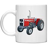 Schale mikrowellengeeignet Exklusiv von Massey Ferguson Traktor 375 GPO Gruppe Plakat Druck auf mikrowellengeeignet & spülmaschinenfest 11oz Becher/Tasse