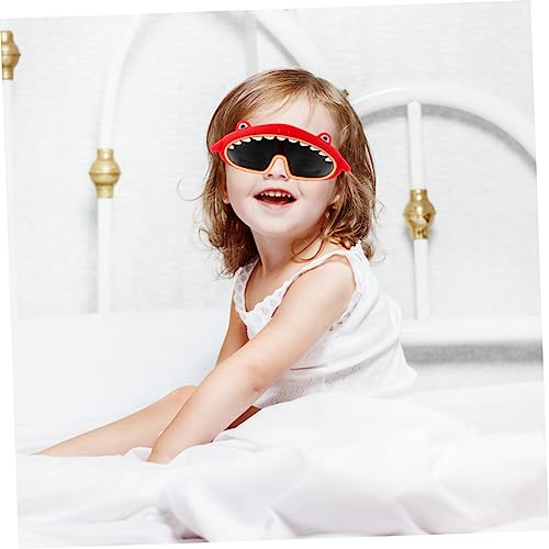 KOMBIUDA 1 Peça Óculos De Sol Em Forma De Tubarão Óculos De Sol De Praia Menino Vestidos De Luau Ócu