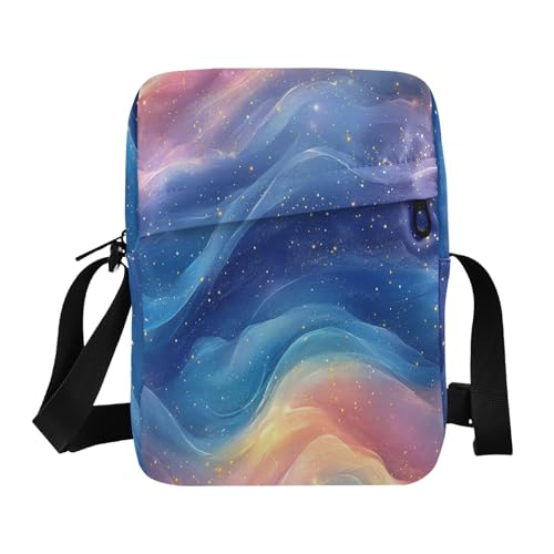 small messenger bag for men Small Crossbody Bags For Women Lady Shoulder Handbags Adjustable Strap for business business- Beauty Pink Royal Blue Rainbow