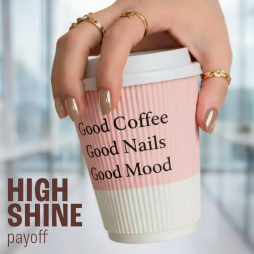 Image of Lakme 9 to 5 Overtime Shine Nail Polish - Coffee Edit- 04 Mocha Mist 6ml