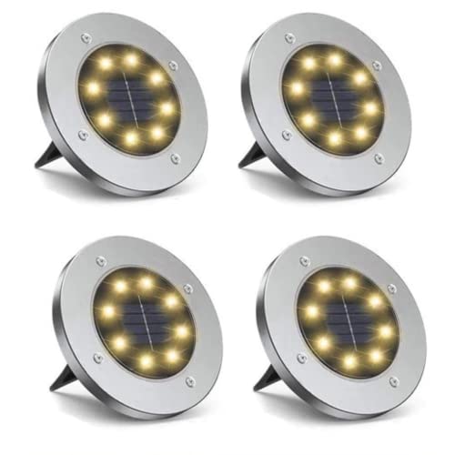 Kit de 4 Spots Solares a Prova D'agua para Jardim com 2 Paineis solares Ilumine e Decore Sem Gastar