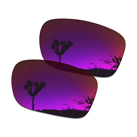 SmartVLT Lentes de reposição masculinas para óculos de sol Oakley Holbrook Mix OO9384 - Mais opções, Sol da meia-noite, Tamanho �nico