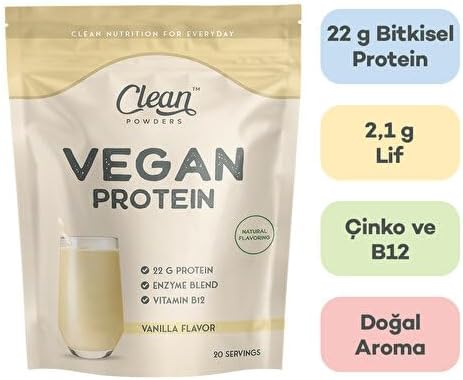 Clean Powers Vegan Protein 600 Gr - Vanilla