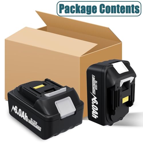 2Pack Advanced 6.0Ah Replacement Battery for Makita 18v Battery Compatible with BL1815 BL1820 BL1830 BL1840 BL1845 BL1860 BL1850B BL1860B for Cordless Power Tools by Bonadget - Image 7