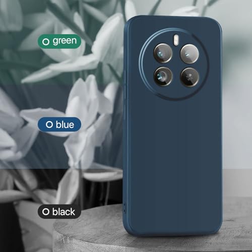 Image of WOW IMAGINE Back Cover for Realme 12 Pro Plus 5G | P1 Pro 5G Ultra Slim Soft Rubberised Case | Inner Velvet Fabric Lining | Matte Silicone Flexible Mobile Case | Camera Protection - Blue