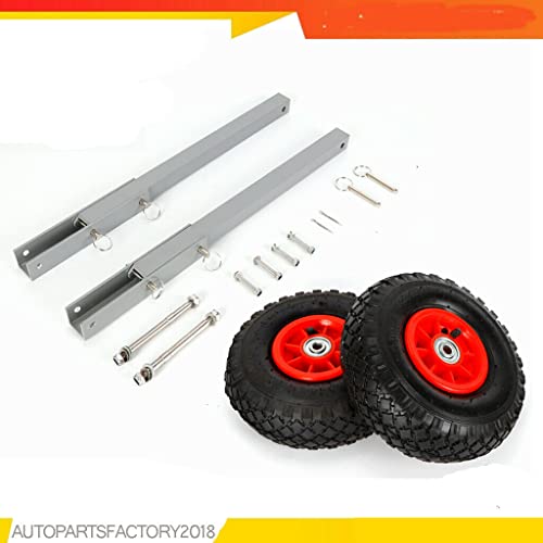 Fetcoi Achterwielen, slipreder, transportwielen, rubberboowielen voor opblaasbare boot, tot 300 lbs belasting, roestvrij stalen achterwielen, transportfietsen, accessoires - Image 7