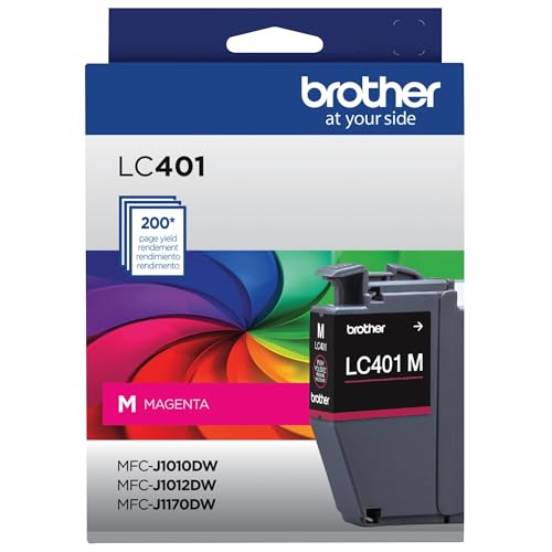 Image of Brother Genuine LC401M Standard-Yield Magenta Ink Cartridge