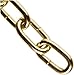 Campbell 0710717 Hobby/Craft Clock Chain on Mini Reel, Brass Plated, #7 Trade, 0.063" Diameter, 82