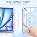Wenlaty for iPad Air 11 inch Case (M3/M2) & Air 5th/4th Generation Case 10.9 inch, for iPad Pro 11 inch 4/3/2/1 Gen,360° Rotating Cover,Detachable Magnetic Back,Pencil Holder, Auto Sleep/Wake,Sky Blue