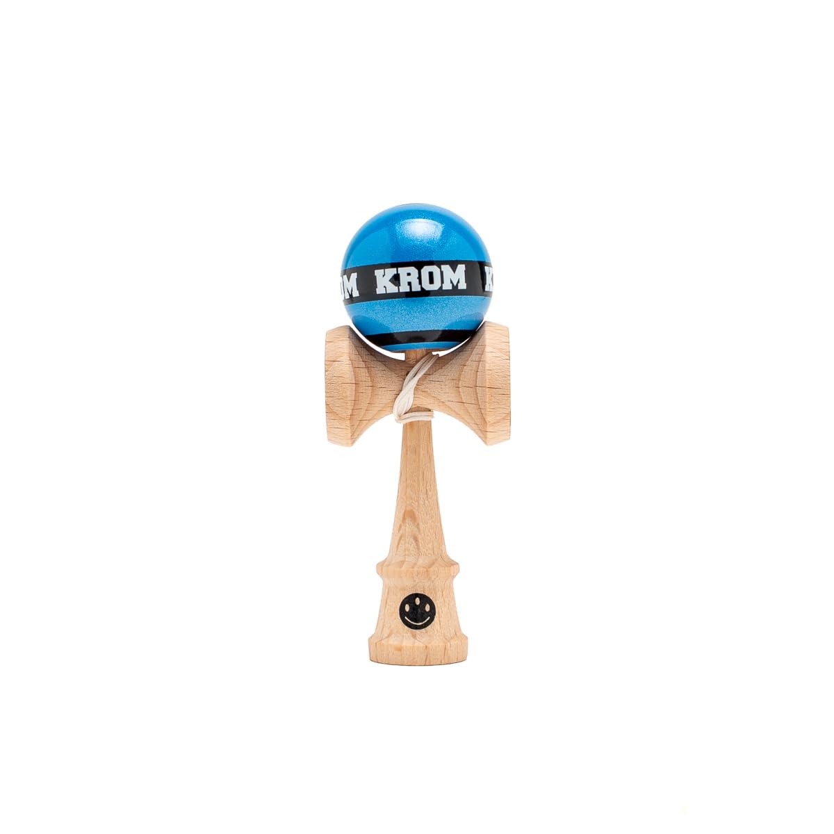 KROM Kendama MIKRO Dark Blue - Mini Kendama Made of Beech Wood - Fully Playable - Pocket Size - For Beginners & Professionals