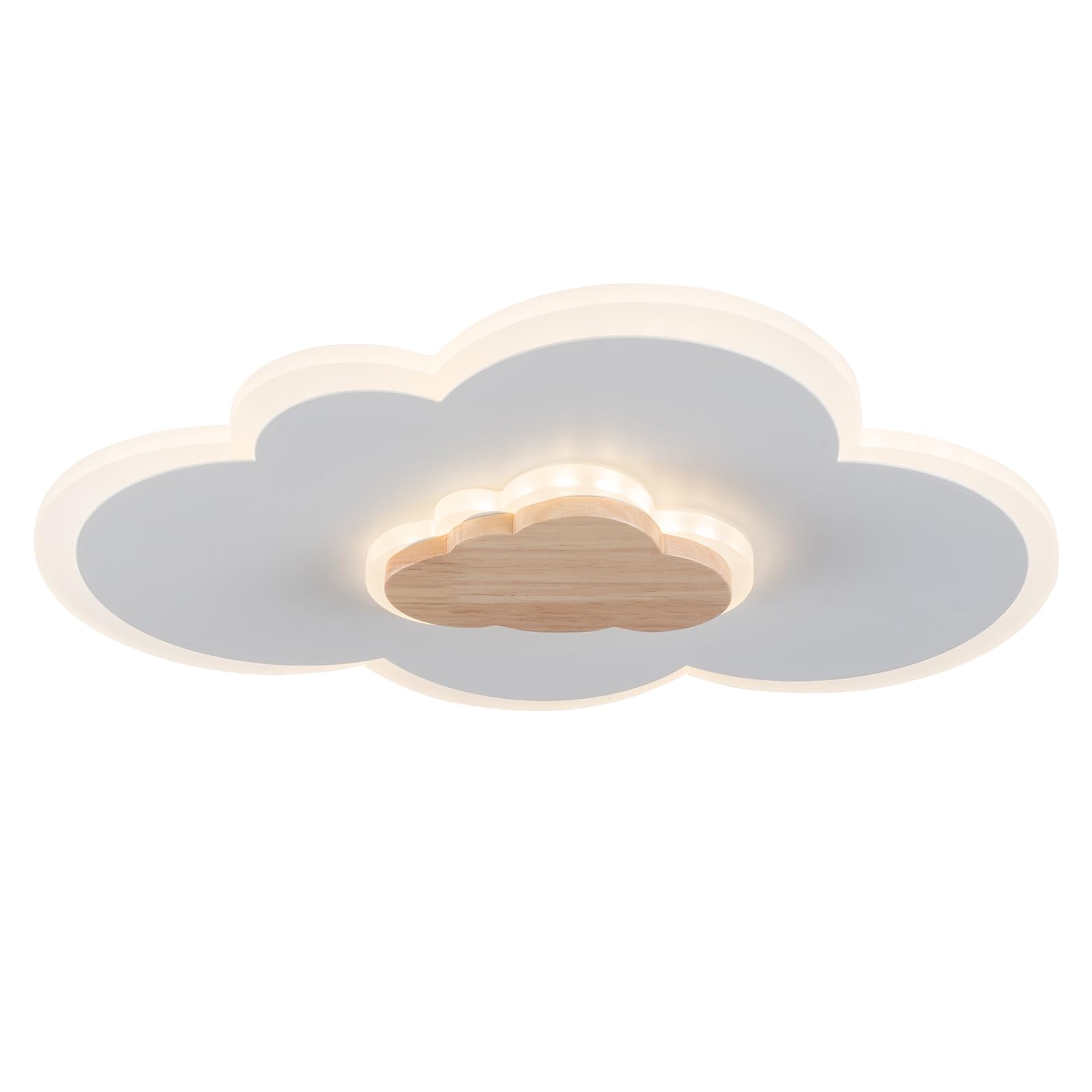 AvjsoCD Ceiling Light Fixture with Remote Control, 3000K-6500K 3-Color Dimming LED Ceiling Light