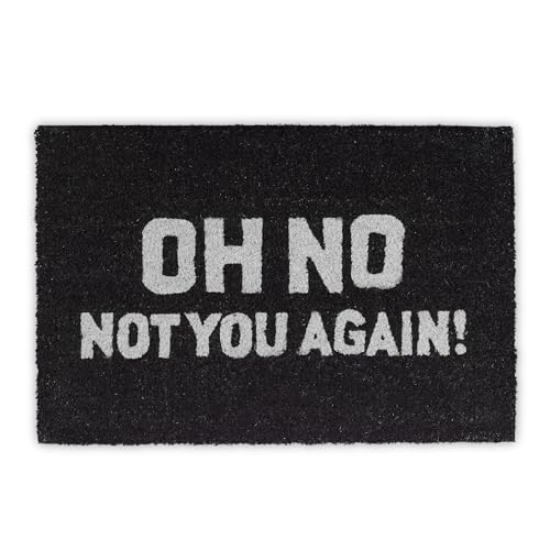 Relaxdays Fußmatte Oh No Kokos, HxBxT: 1,5 x 60 x 40 cm, lustiger Spruch, rutschfest, Kokosfaser,...