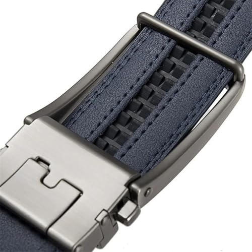 Men's genuine leather automatic buckle business casual belt3