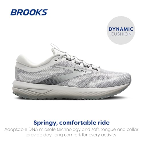 Brooks Women’s Revel 7 Neutral Running Shoe - Oyster Mushroom/Primer Gray - 9 Medium