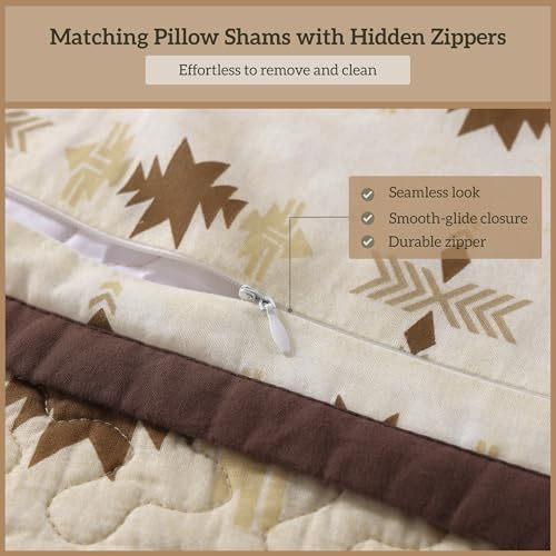 Image of Paseo Road Dakota 3 Piece King Aztec Rustic Western Bedding Quilt Set