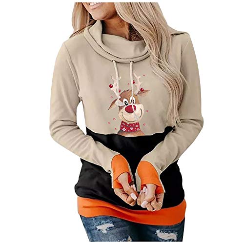 Weihnachtsprodukte Damen Kapuzenpullover Lange Ärmel Hoodie Pullover Frauen Einfarbig Mantel Kapuzenpullis Pulli Hoodys Langarm Shirts Elegant