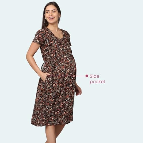 Image of Morph Maternity | Maternity Dresses for Women | Fits During Pregnancy & Post Pregnancy | Back Tie to Adjust