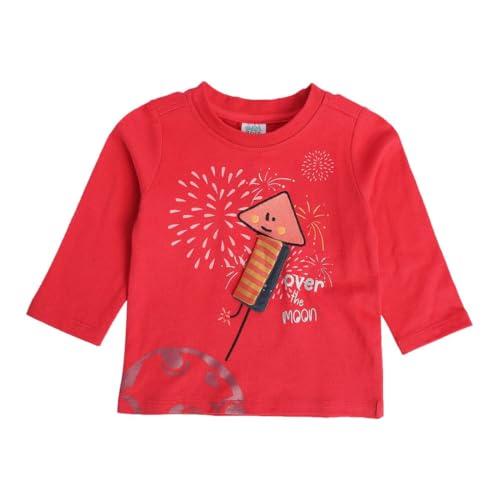Image of miniklub Baby Collar Long Sleeve Knitted Cotton T-Shirt (Grey /Yellow Color)