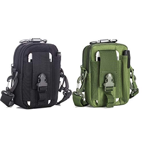 komto Set of 2 Pouch with Adjustable Shoulder Strap, Tactical Bag Multi-Purpose Utility Gadget Tool Belt, for Outdoor Hiking Camping Cycling Fishing Daily Use (8)-picture-15