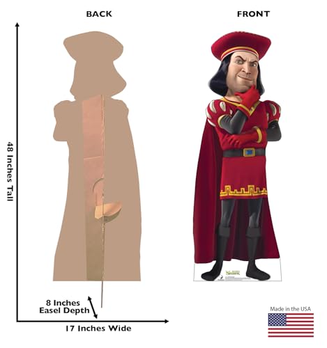 Image of Cardboard People Lord Farquaad Life Size Cardboard Cutout Standup - Shrek (2001 Film)
