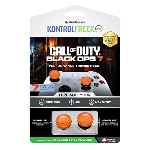 KontrolFreek Call of Duty Edition Grips pour Manette Xbox | Performance Thumbsticks Officiels pour Xbox Series X|S & Xbox One | 2X Mid-Rise pour Visée Précise