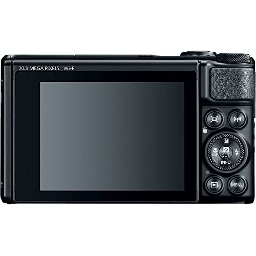Image of Canon PowerShot SX740 HS Digital Camera | 20.3MP CMOS Sensor, 40x Optical Zoom, 4K UHD Video, Wi-Fi & Bluetooth | Compact Point-and-Shoot Camera with Bag and 64GB Card