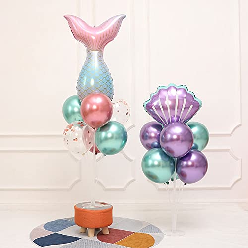 EPODA Zeemeermin ballon 7 jaar kinderverjaardag decoratie, meisje kleurrijke zeemeermin ballon, ballon 7e verjaardag… - Image 7