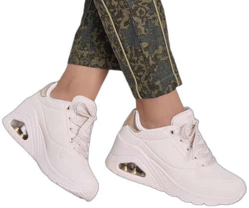 Skechers 177520OFWT Women's Trainers, Bone, 7.5 US2