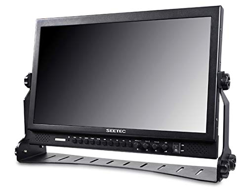 Image of P173-9HSD 17.3 inch Aluminum Design IPS 1920x1080 Pro Broadcast LCD Monitor with 3G-SDI HDMI AV YPbPr 3-Color Tally Light for Living Events and Shows
