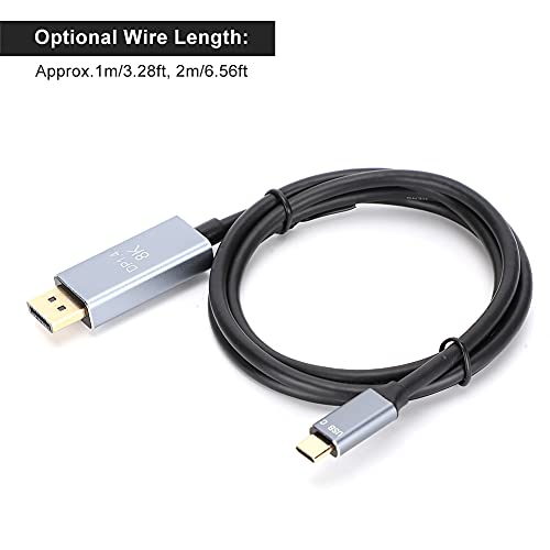 Cable USB-C a DisplayPort 8K de ingeniería con resolución 7680x4320 2