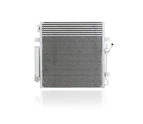 A/C Condenser - Pacific Best Inc. Compatible/Replacement for 3664 07-11 Dodge Nitro Jeep Liberty Automatic - With Transmission Oil Cooler, Receiver & Dryer
