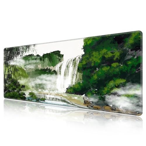 Tapis de bureau paysage LL-COEUR grand format pour travailler de chez soi