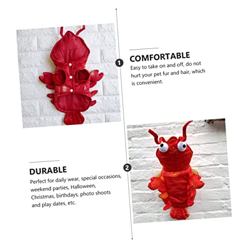 Disfraz de langosta rojo para perro, talla S miniatura 6