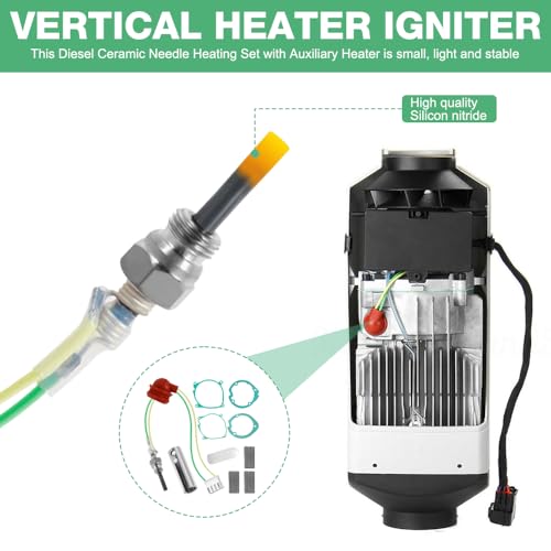 Glühkerze Diesel Standheizung, Afenau 11 Stück 12V 2/5/8KW Standheizung Zubehör, Keramik Pin Glühkerze Kit, Glühkerze Standheizung, Diesel Standheizung Zubehör für Auto LKW Boot Parkheizung