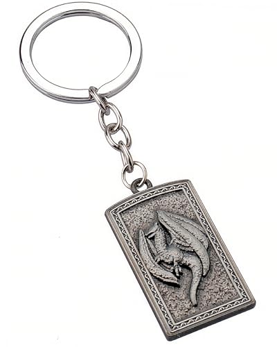 MEETCUTE Elden Keychain, Cool Elden Key Ring for Men and Women Cosplay Accessories for Gamers and Fans - B (1)