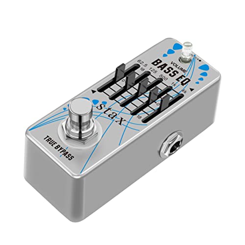 Stax Bass Eq Pedal 5 Band Equalizer Pedals For Bass Guitar With 5 Band Graphic Mini Size True Bypass #TOP4