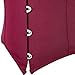 Jutrisujo Underbust Corset Top Bustier Women Lace up Boned Gothic Waist Trainer Fashion Plus Size Wine Red XXS