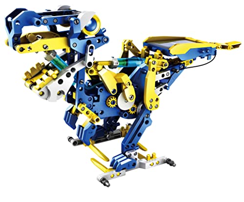 Construct & Create Ivo Robot Solaire et Hydraulique 12 en 1 - Kit de Construction STEM sans Piles - Jeu Éducatif Science et Ingénierie pour Enfants, Animaux...