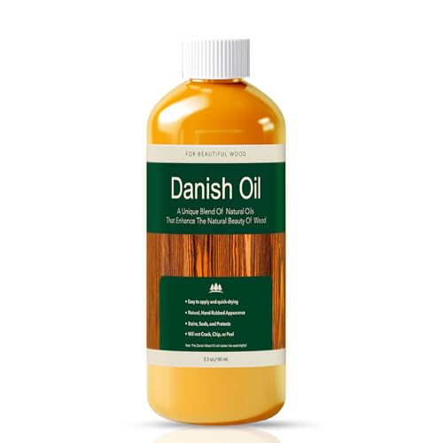 Danish Oil for Wood - Pure Polymerized Linseed Oil Wood Finish & Sealer - Ideal...
