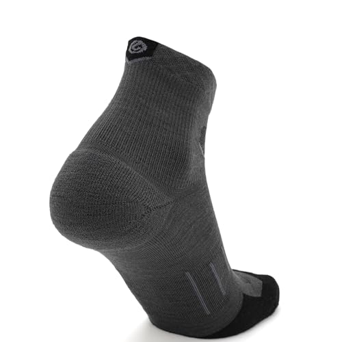 Image of GRIP6 Wool Micro-Crew Socks: Lightweight Wool Socks for Hiking, All Day Comfort - Wicking Crew Socks for Men and Women