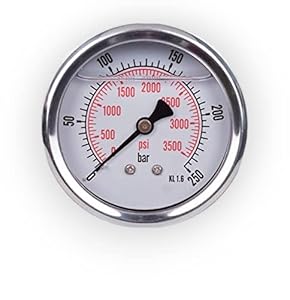 Dpm Tapes 0-250 bar Glyzerin Manometer Axial