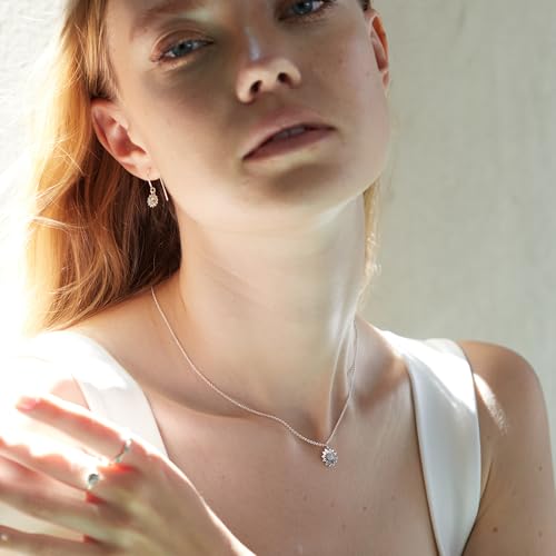 Boma Jewelry Sterling Silver Sunflower Dangle Earrings3