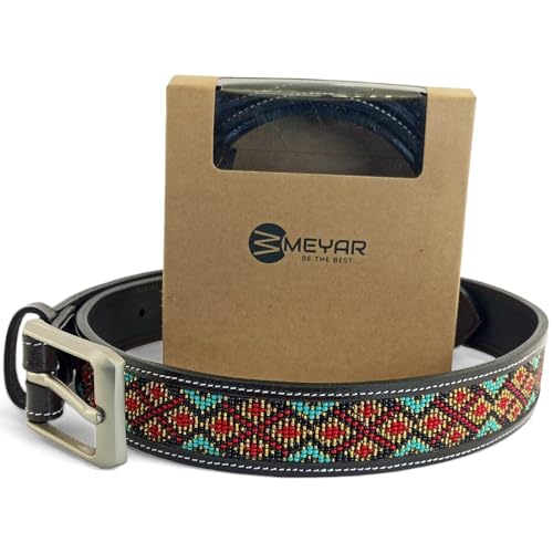 Cowboy Leather Beaded Belt For Men And women - Handmade Gift Accessory4