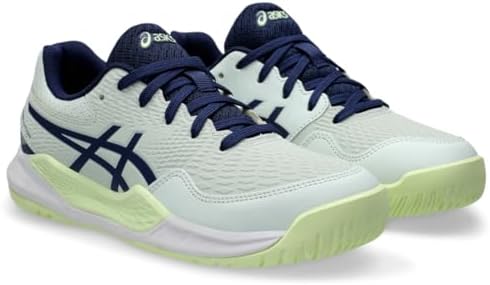 ASICS Kid's Gel-Resolution 9 Grade School Tennis Shoe, 7, Pale Mint/Blue Expanse | Image 1