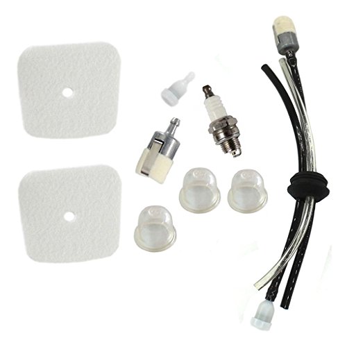 HURI Air Filter Fuel Line Spark Plug Tune Up Kit for Echo Mantis Tiller